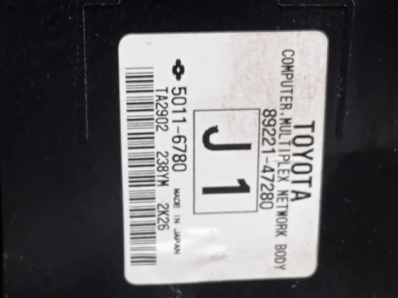 Centralina Comfort 89221-47280 Toyota Prius II 2012