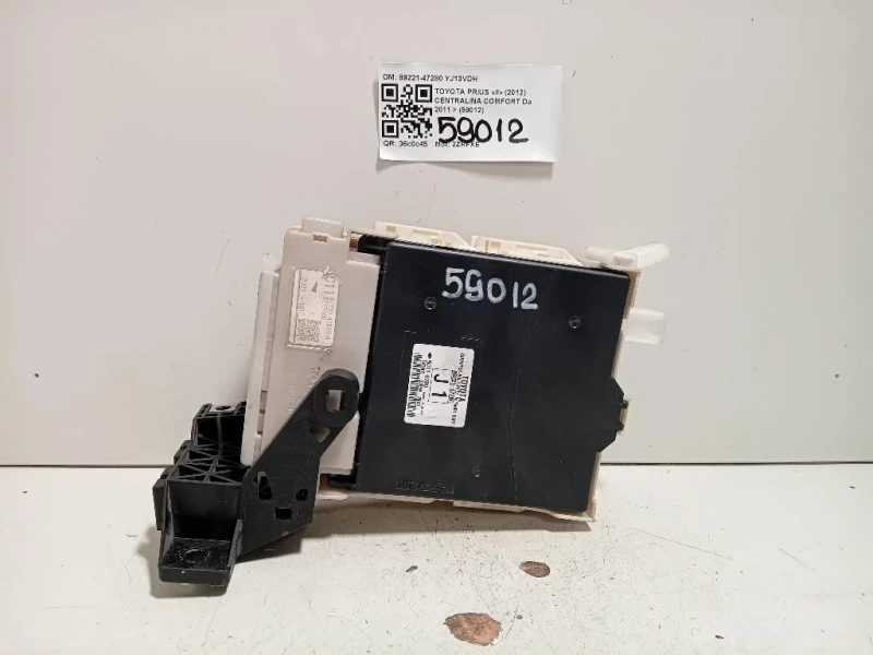 Centralina Comfort 89221-47280 Toyota Prius II 2012