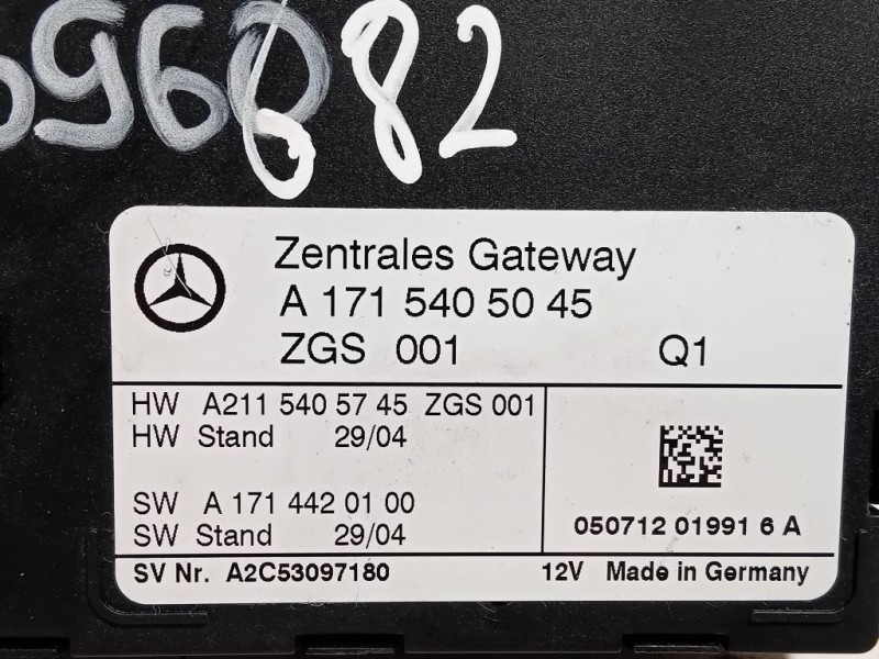 Centralina Gateway A1715405045 Mercedes Classe SLK R171 2004