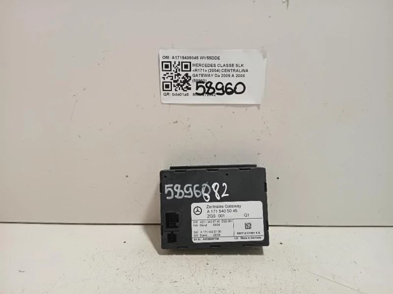 Centralina Gateway A1715405045 Mercedes Classe SLK R171 2004