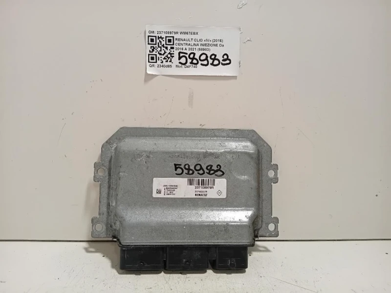 Centralina Iniezione 237108979R Renault CLIO IV 2016