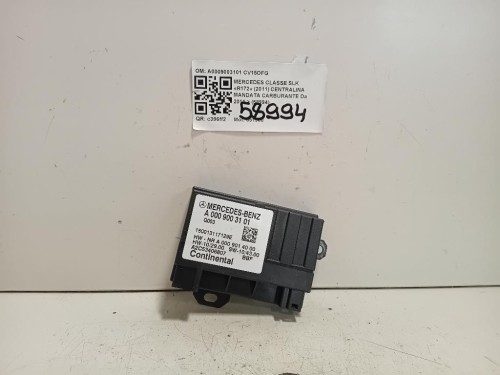Centralina Mandata Carburante A0009003101 Mercedes Classe SLK R172 2011