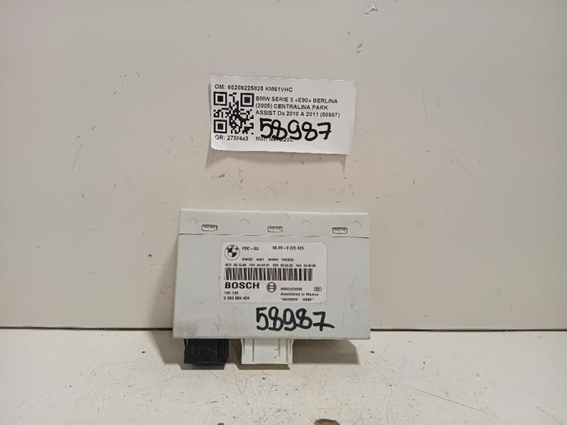 Centralina PARK Assist 66209225825 Bmw Serie 3 E90 Berlina 2005