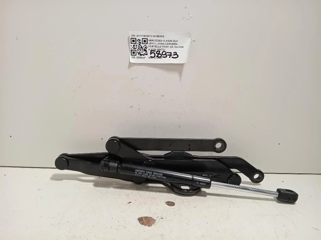 Cerniera Portello POST DX A1717500072 Mercedes Classe SLK R171 2004