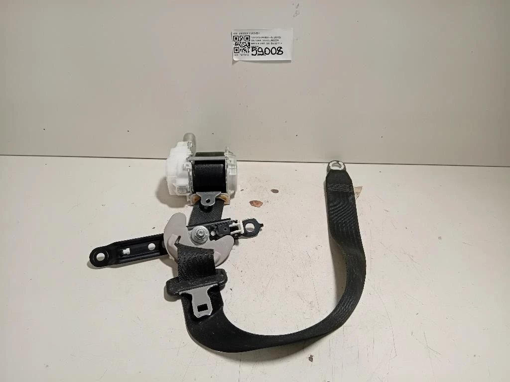 Cintura DI Sicurezza Sedile ANT DX J082531 Toyota Prius II 2012