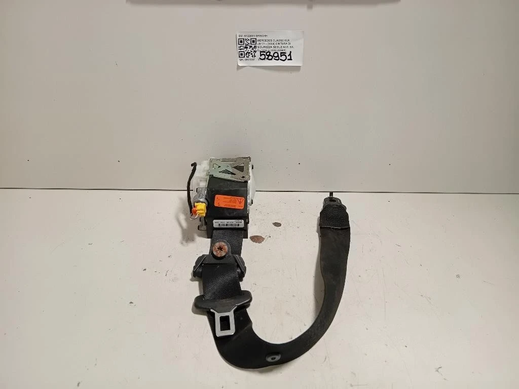Cintura DI Sicurezza Sedile ANT SX 6122001 Mercedes Classe SLK R171 2004