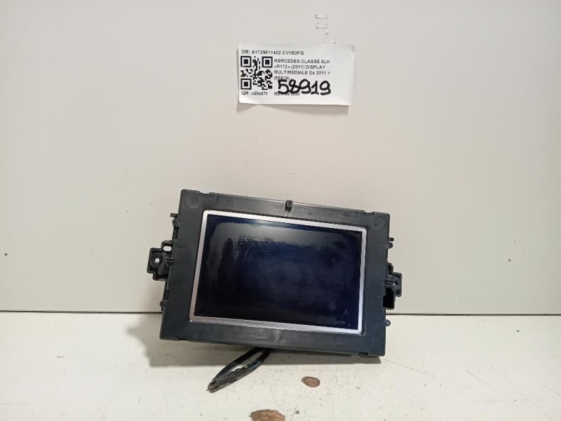 Display Multimediale A1729011402 Mercedes Classe SLK R172 2011