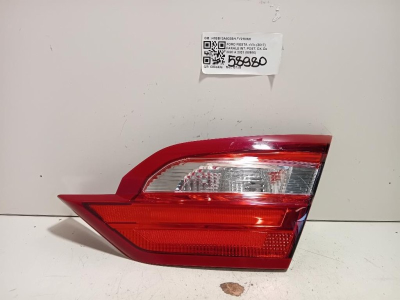 Fanale INT POST DX H1BB13A602BH Ford Fiesta VII 2017