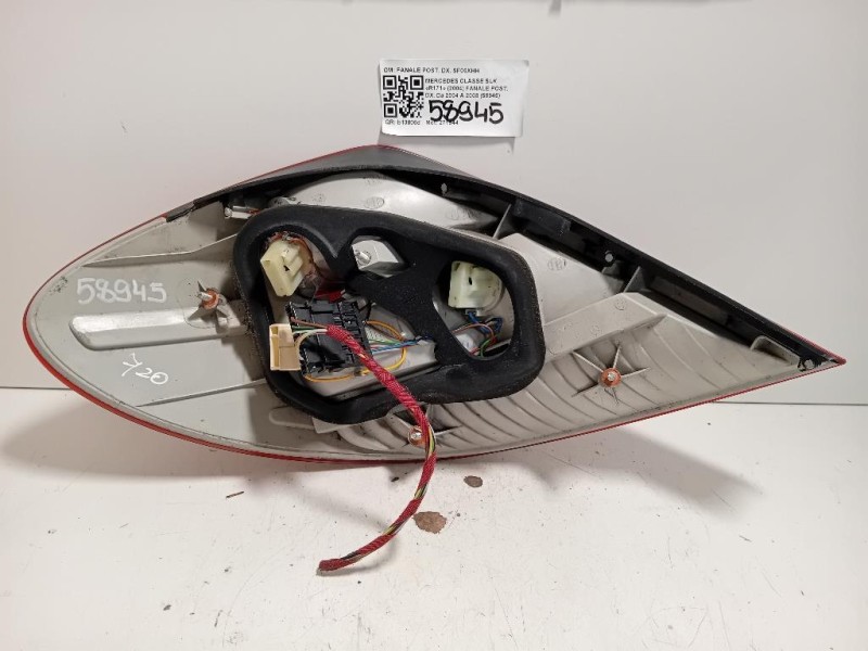 Fanale POST DX FANALE POST DX Mercedes Classe SLK R171 2004
