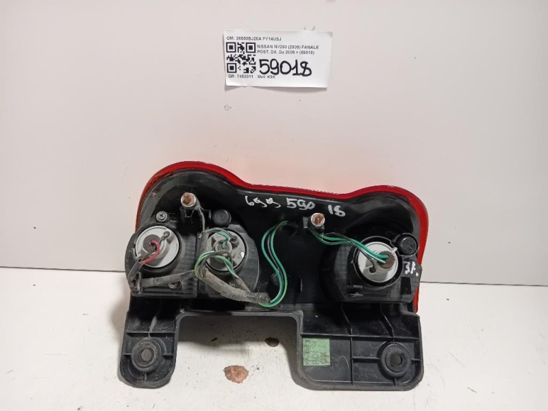 Fanale POST DX 26550BJ20A Nissan Nv200 2009
