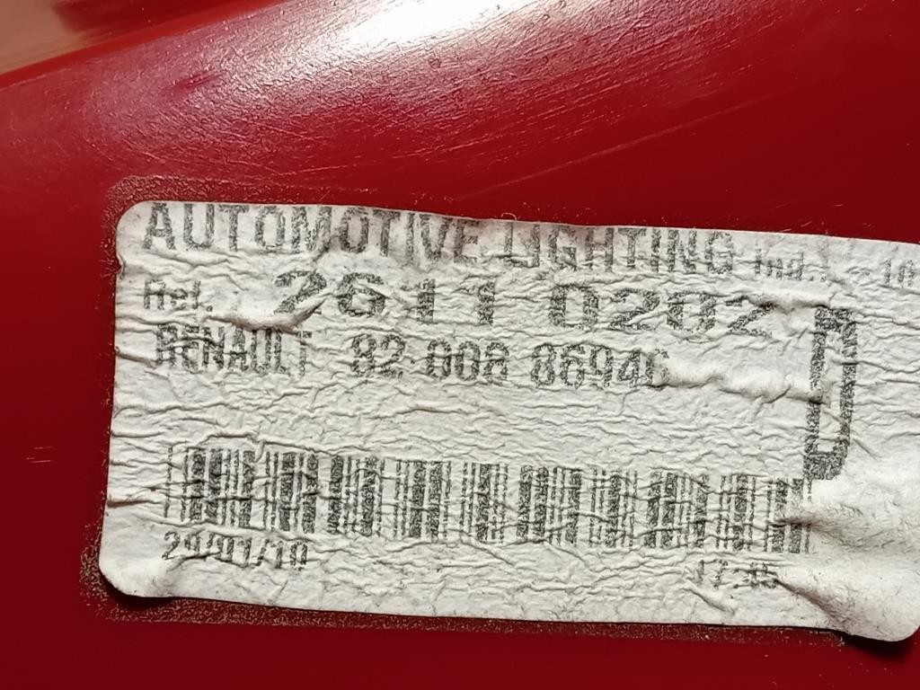 Fanale POST DX 26110202 Renault CLIO IV 2013