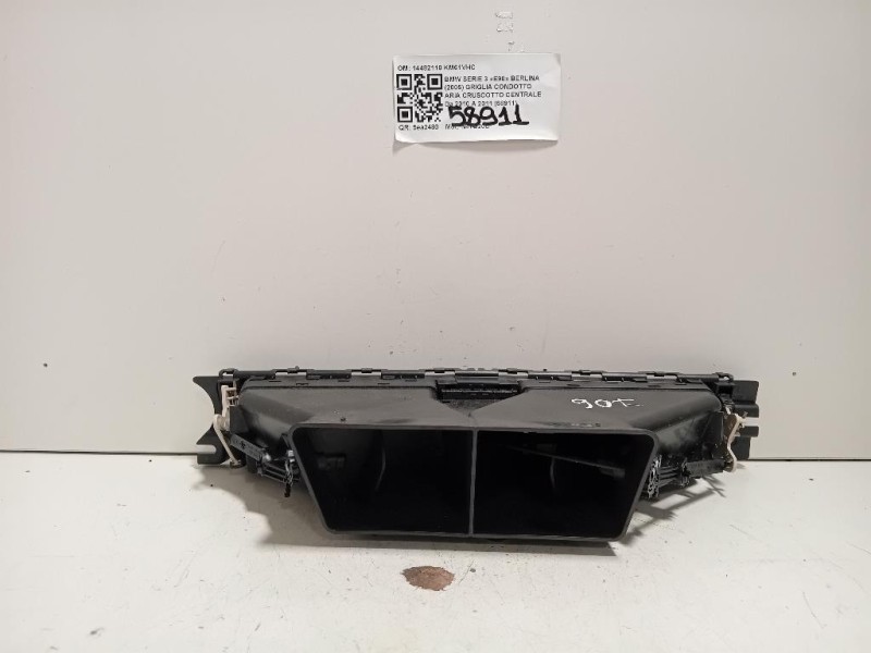 Griglia Condotto ARIA Cruscotto Centrale 14482110 Bmw Serie 3 E90 Berlina 2005