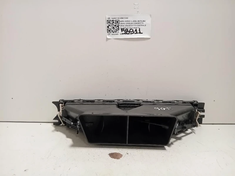Griglia Condotto ARIA Cruscotto Centrale 14482110 Bmw Serie 3 E90 Berlina 2005