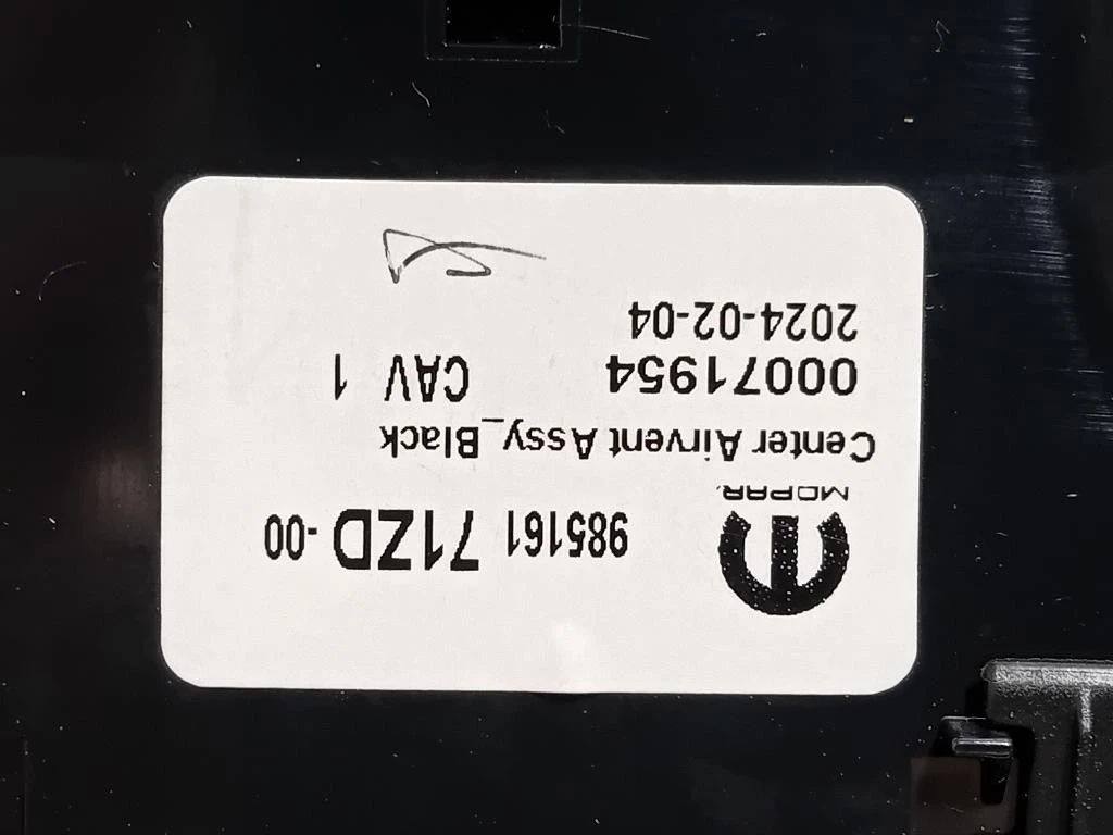 Griglia Condotto ARIA Cruscotto Centrale 98516171ZD Peugeot Expert III 2016