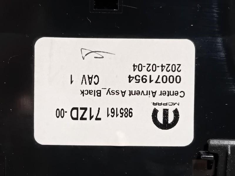 Griglia Condotto ARIA Cruscotto Centrale 98516171ZD Peugeot Expert III 2016