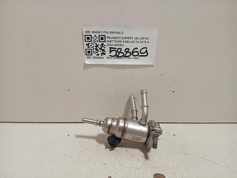 Iniettore Adblue 9842811780 Peugeot Expert III 2016