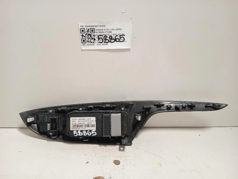 Interruttore Alzacristalli ANT SX 83540SMGG110UHS Honda Civic VIII 2006