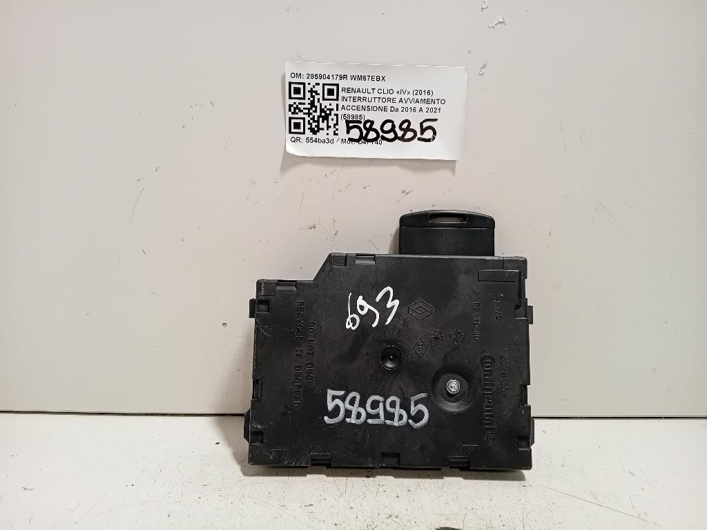 Interruttore Avviamento Accensione 285904179R Renault CLIO IV 2016