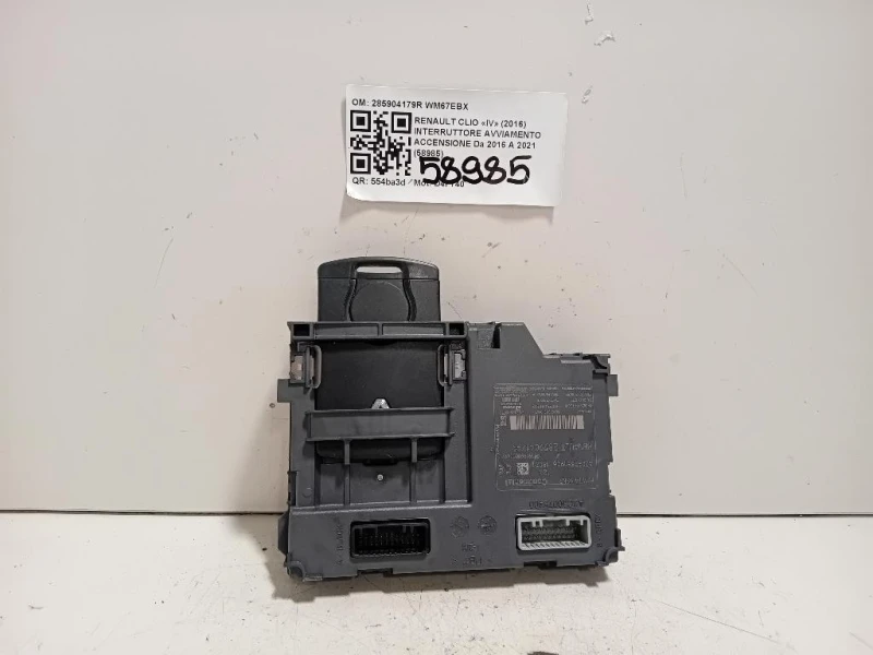 Interruttore Avviamento Accensione 285904179R Renault CLIO IV 2016
