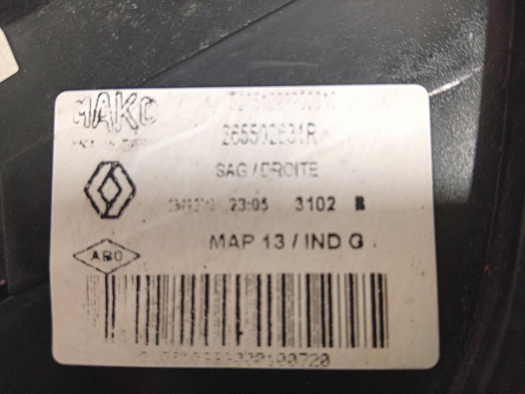 Fanale POST DX Renault CLIO IV 2013