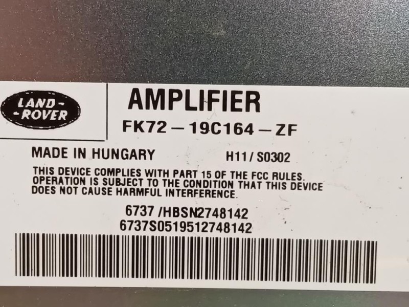 Centralina Amplificatore Acustico KK72-19C164-ZF Land Rover Discovery V Sport 2015
