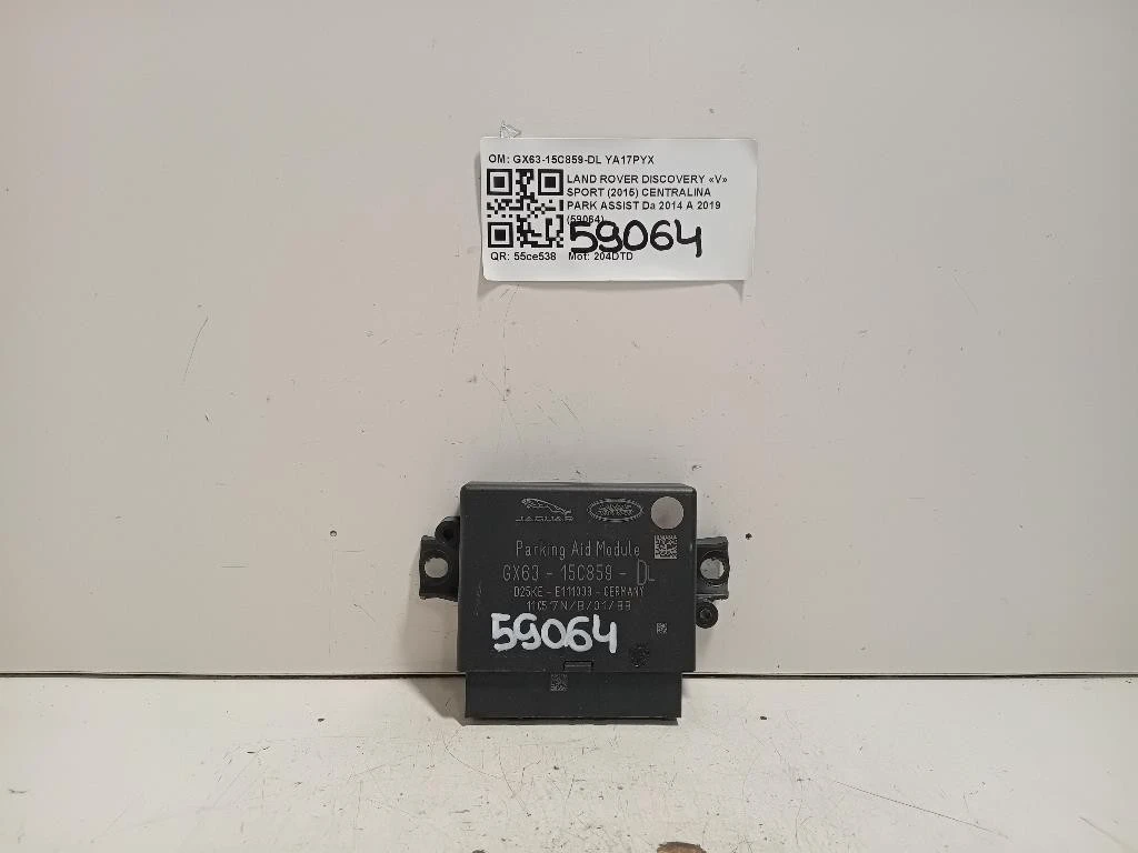 Centralina PARK Assist GX63-15C859-DL Land Rover Discovery V Sport 2015