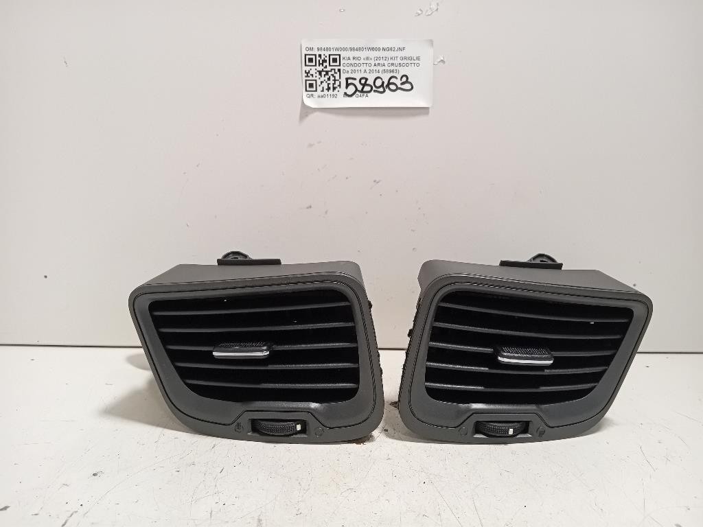 KIT Griglie Condotto ARIA Cruscotto 984801W000984801W000 Kia RIO III 2012