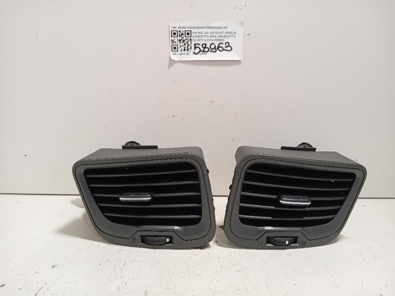 KIT Griglie Condotto ARIA Cruscotto 984801W000984801W000 Kia RIO III 2012