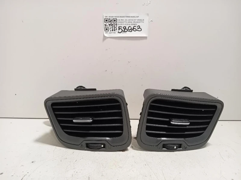 KIT Griglie Condotto ARIA Cruscotto 984801W000984801W000 Kia RIO III 2012