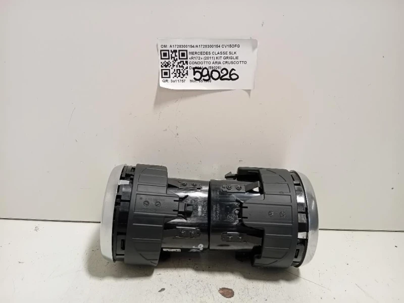 KIT Griglie Condotto ARIA Cruscotto A1728300154A1728300154 Mercedes Classe SLK R172 2011
