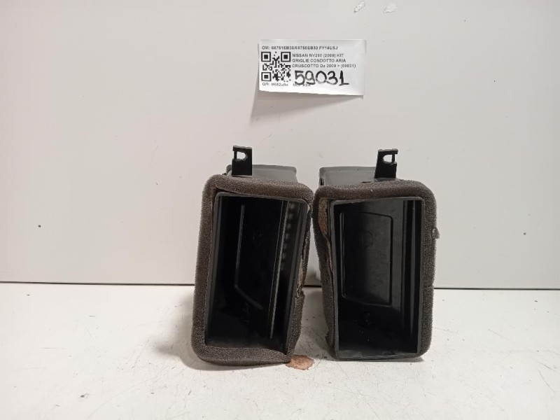 KIT Griglie Condotto ARIA Cruscotto 68751EB3068750EB30 Nissan Nv200 2009