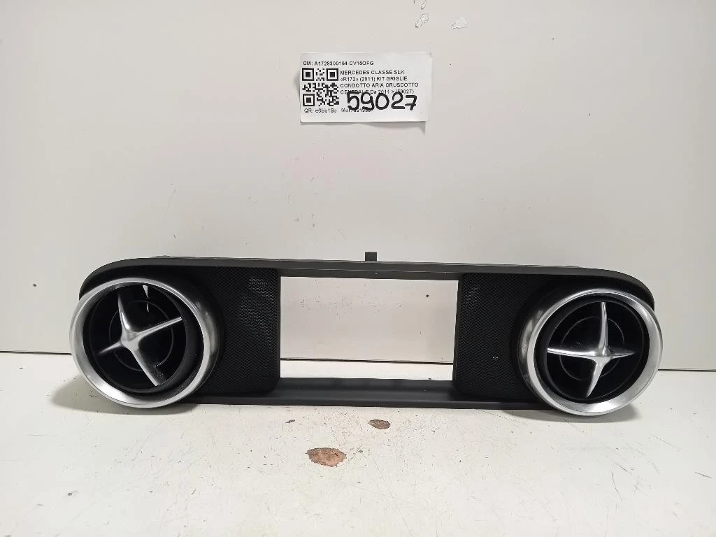 KIT Griglie Condotto ARIA Cruscotto Centrale A1728300154 Mercedes Classe SLK R172 2011