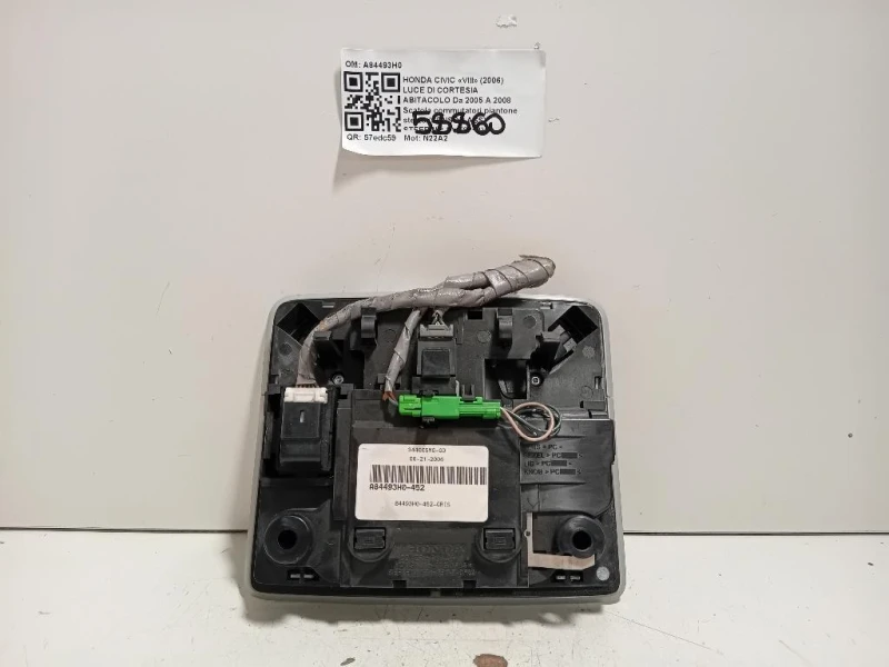 LUCE DI Cortesia Abitacolo A84493H0 Honda Civic VIII 2006