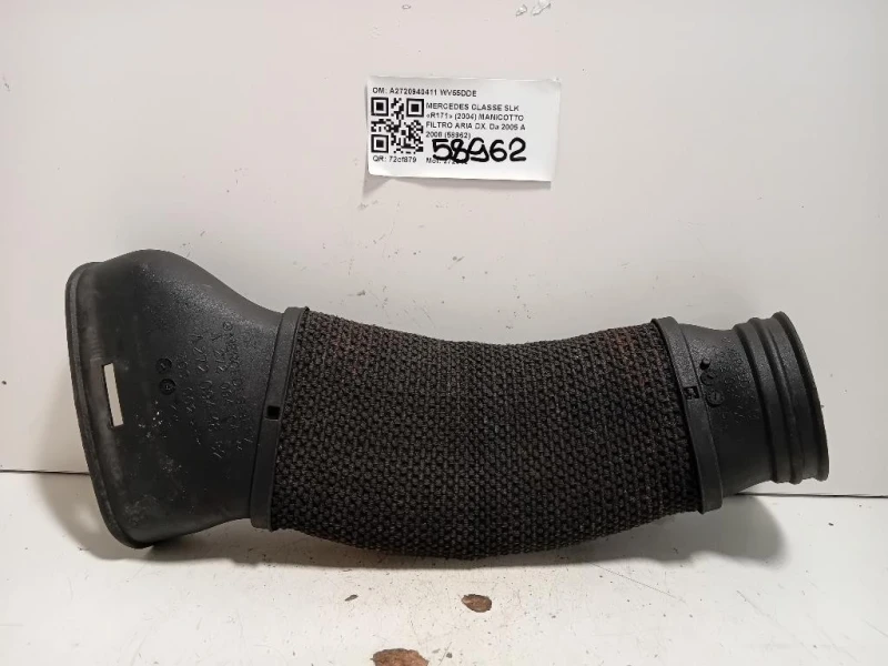 Manicotto Filtro ARIA DX A2720940411 Mercedes Classe SLK R171 2004