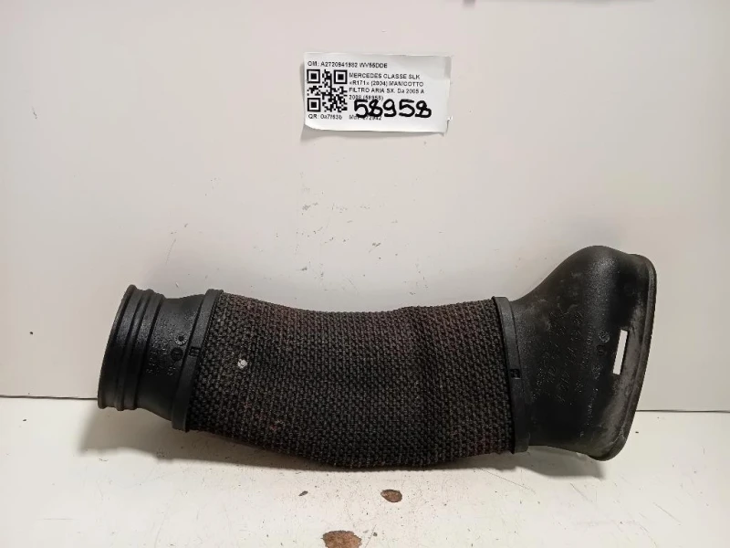 Manicotto Filtro ARIA SX A2720941982 Mercedes Classe SLK R171 2004