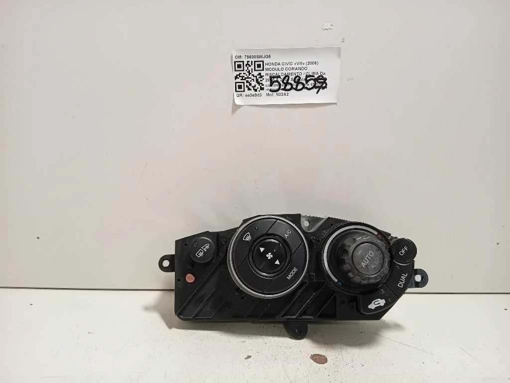 Modulo Comando Riscaldamento Clima 79600SMJG5 Honda Civic VIII 2006