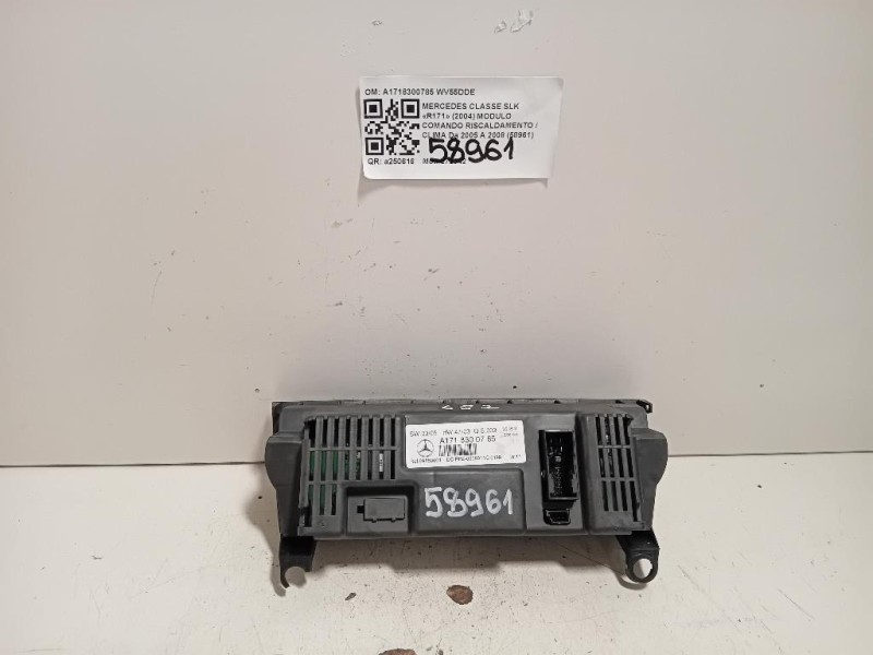 Modulo Comando Riscaldamento Clima A1718300785 Mercedes Classe SLK R171 2004
