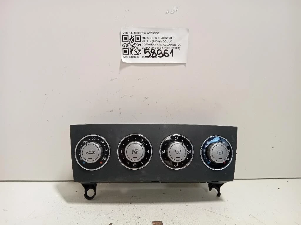 Modulo Comando Riscaldamento Clima A1718300785 Mercedes Classe SLK R171 2004