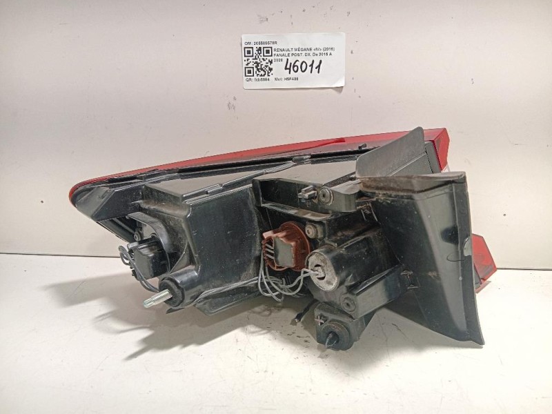 Fanale POST DX 265509578R Renault Mégane IV 2016