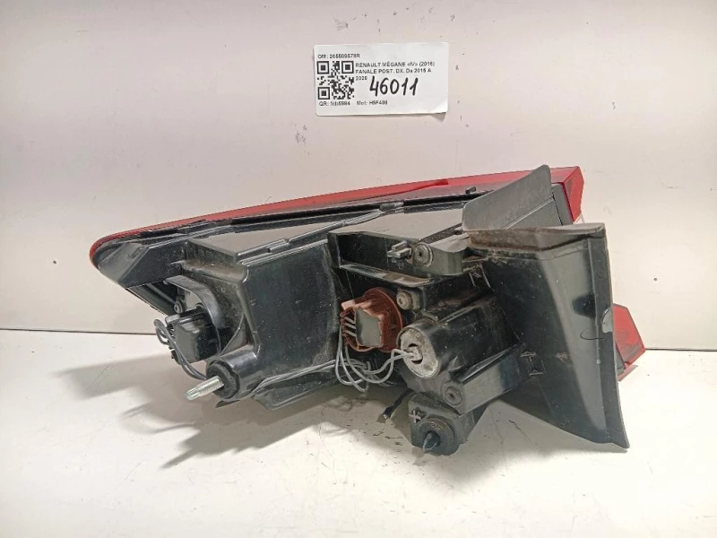 Fanale POST DX 265509578R Renault Mégane IV 2016