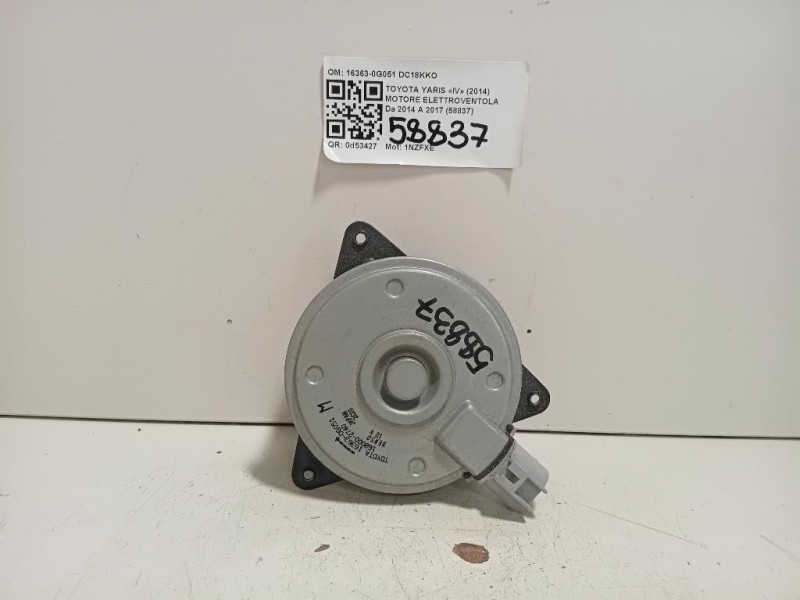 Motore Elettroventola 16363-0G051 Toyota Yaris IV 2014