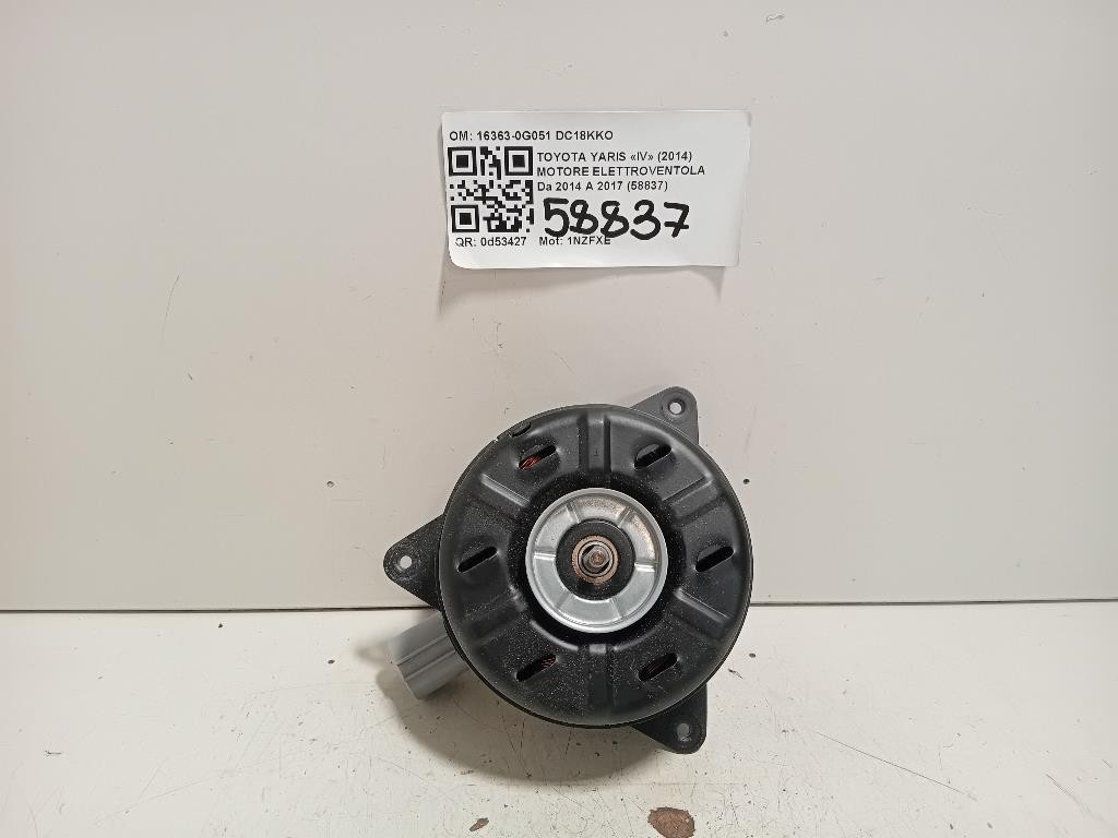 Motore Elettroventola 16363-0G051 Toyota Yaris IV 2014