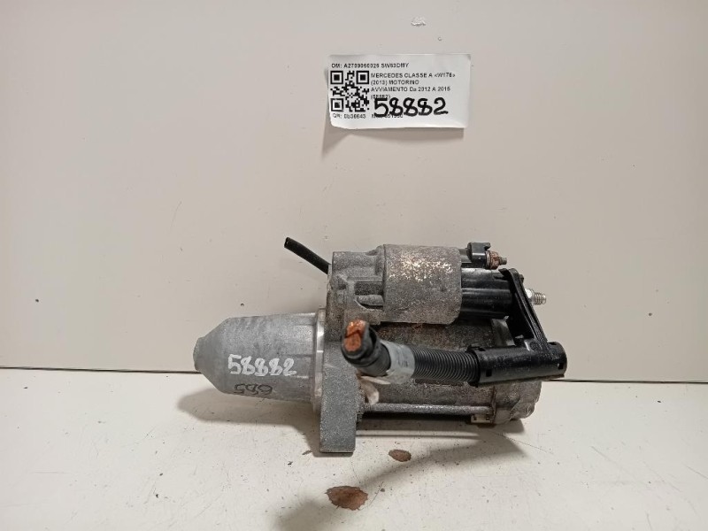 Motorino Avviamento A2709060026 Mercedes Classe A W176 2013