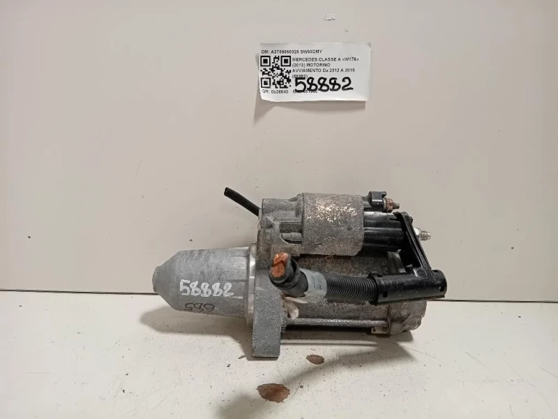 Motorino Avviamento A2709060026 Mercedes Classe A W176 2013