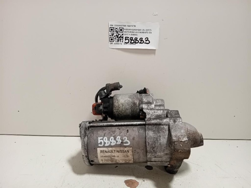 Motorino Avviamento 233000379R Nissan Qashqai II 2017