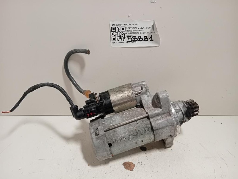 Motorino Avviamento 02M911024J Seat Ibiza V 6J1 Coupe 2013