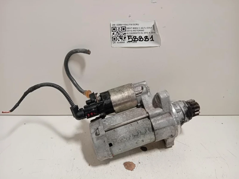 Motorino Avviamento 02M911024J Seat Ibiza V 6J1 Coupe 2013