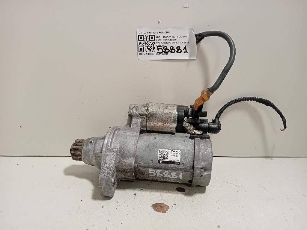 Motorino Avviamento 02M911024J Seat Ibiza V 6J1 Coupe 2013