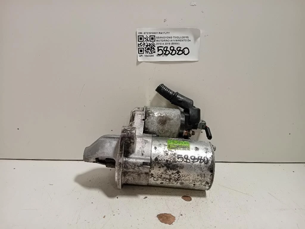 Motorino Avviamento 6731510001 Ssangyong Tivoli 2015
