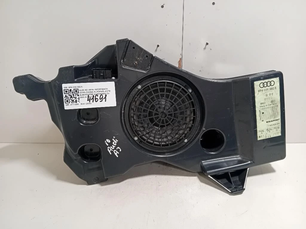 Cassa Altoparlante Subwoofer Autoradio 8P4 035 382 E Audi A3 8PA Sportback 2008